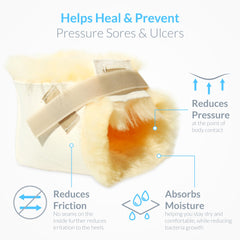 Washable Sofsheep heel protector keeps hygiene easy after use.