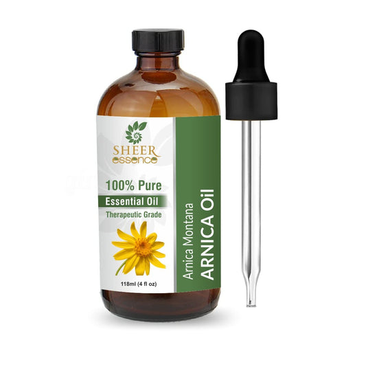 Sheer Essence Arnica Oil bottle 118ml ready for diffuser use and aromatic routine
