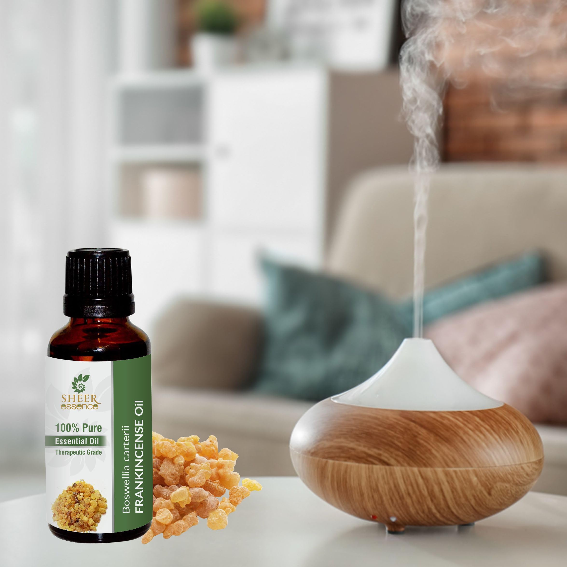 Sheer Essence Boswellia Carterii oil glass bottle for DIY beauty