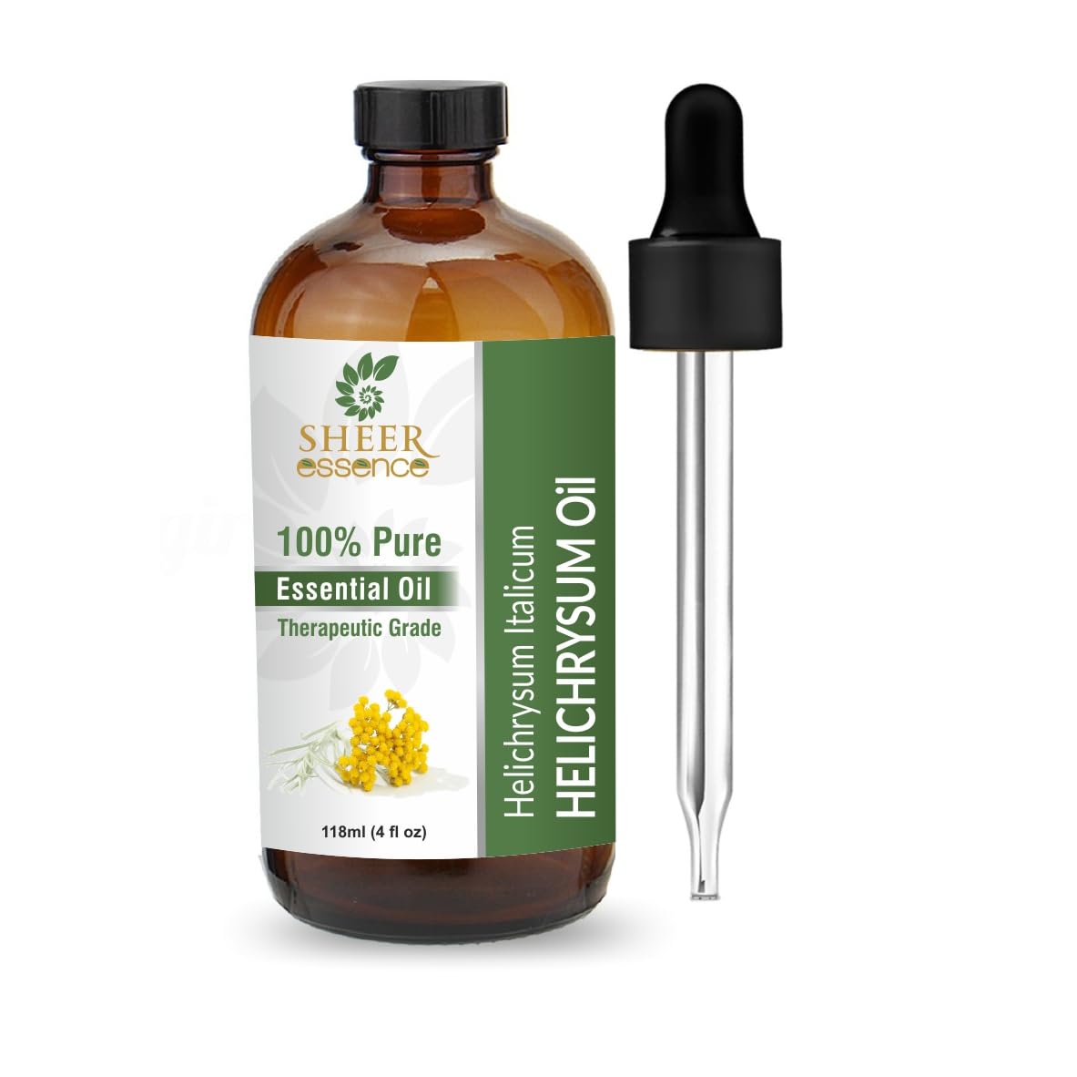 Aromatherapy scene with Sheer Essence Helichrysum essential oil scent filling the room.