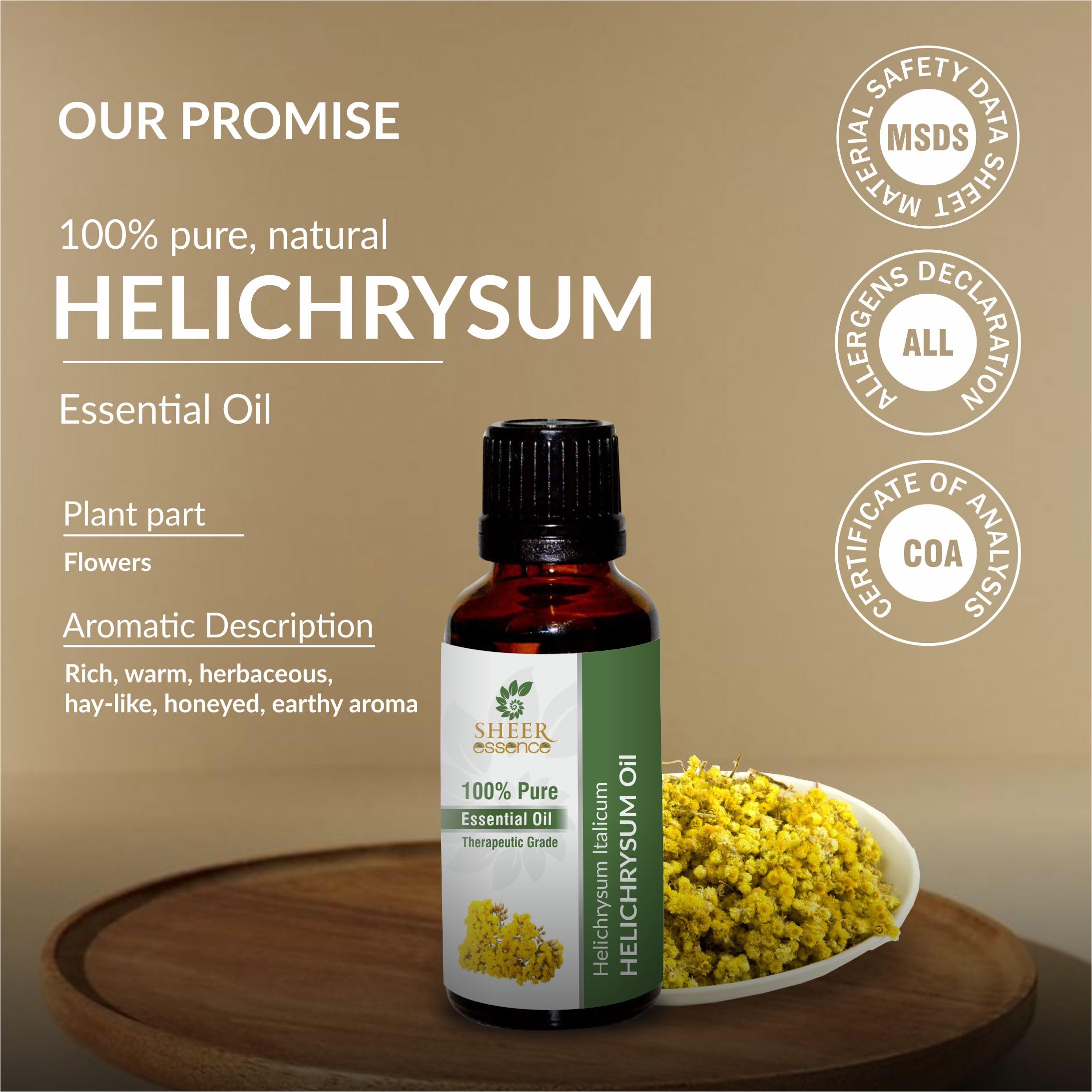 Diffuser setup with Sheer Essence Helichrysum essential oil for calming scents.