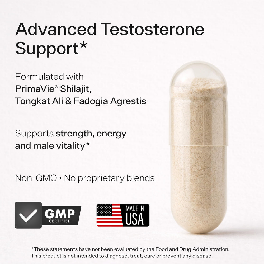 Sheer Strength Alpha capsules arranged for potent muscle support