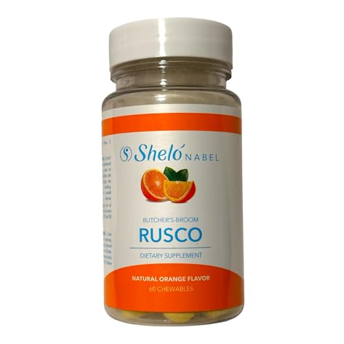 Close-up of Sheló NABEL Rusco chewables with orange flavor