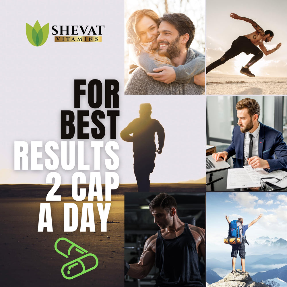 SHEVAT VITAMINS Shilajit capsules packaging, proudly made in the USA for quality assurance.