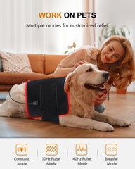 Office or home use scenario with the SHEVIEW red light pad.
