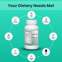 SHIFAA NUTRITION dairy-free and gluten-free icon on packaging