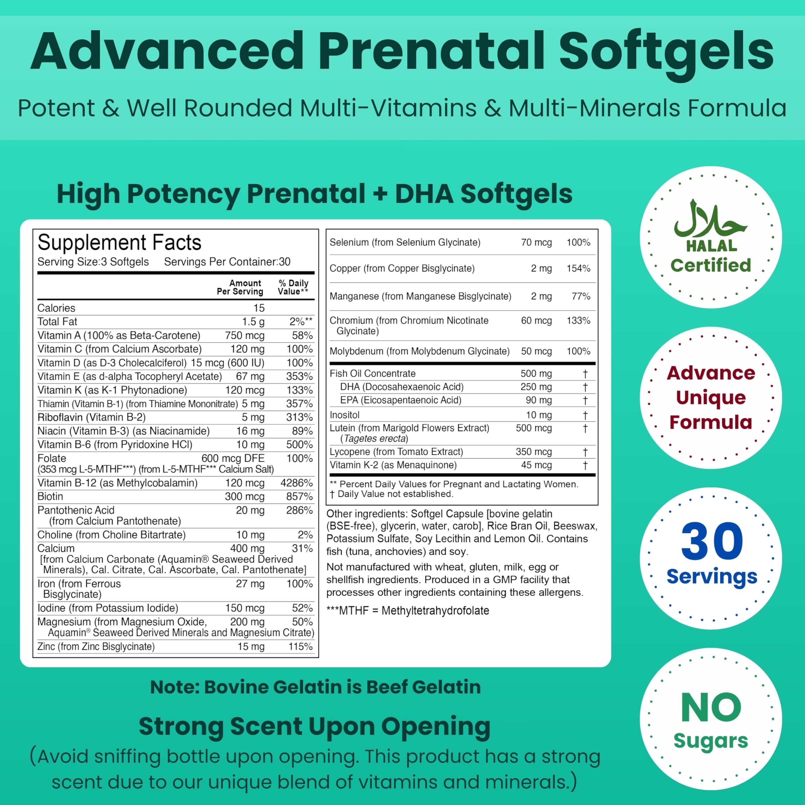 SHIFAA NUTRITION DHA-EPA softgels close-up highlighting brain development support