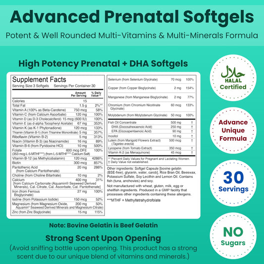 SHIFAA NUTRITION DHA-EPA softgels close-up highlighting brain development support
