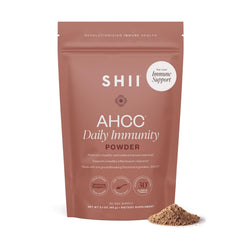 SHII AHCC Daily Immunity Powder bottle for easy daily support.