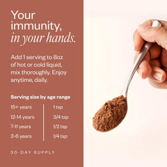 SHII AHCC powder gluten-free label indicating dietary compatibility.