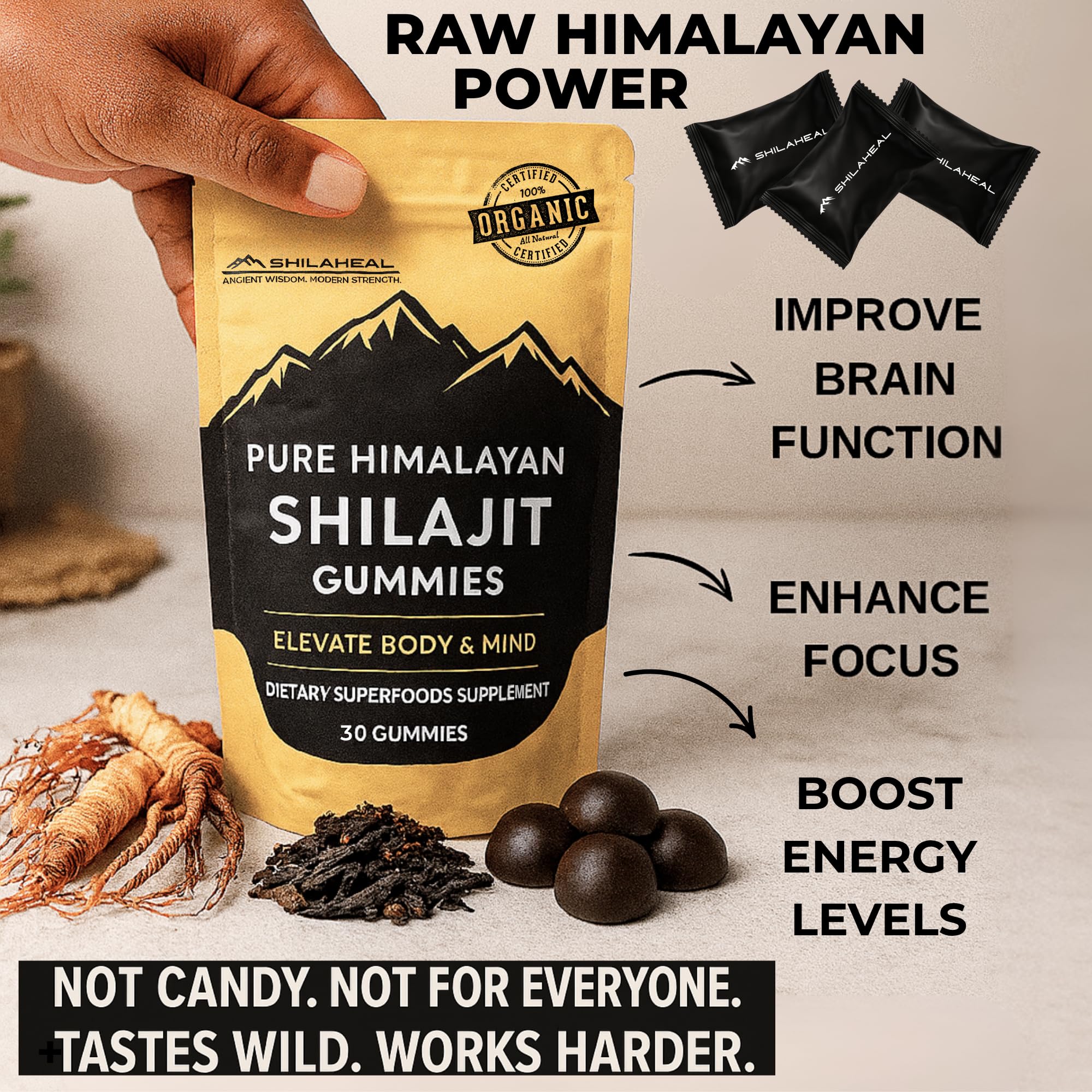 SHILAHEAL Shilajit Gummies lab-tested purity and safety assurance.