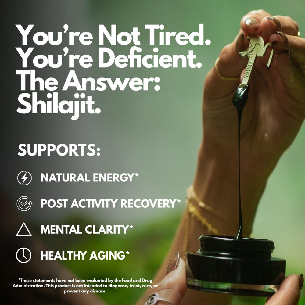 Chuga Shilajit mineral matrix closeup of fulvic and humic acids.