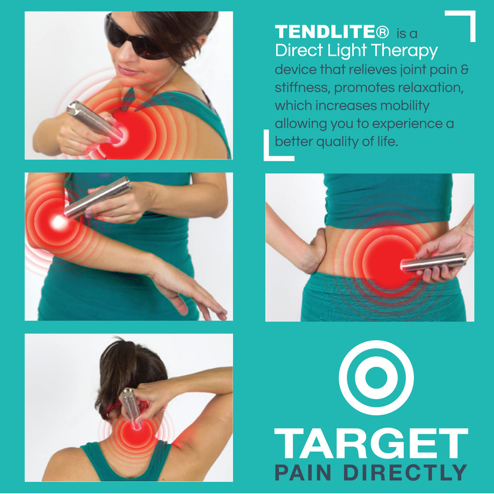 SHINE Deep Red Tendlite digital timer visible during use