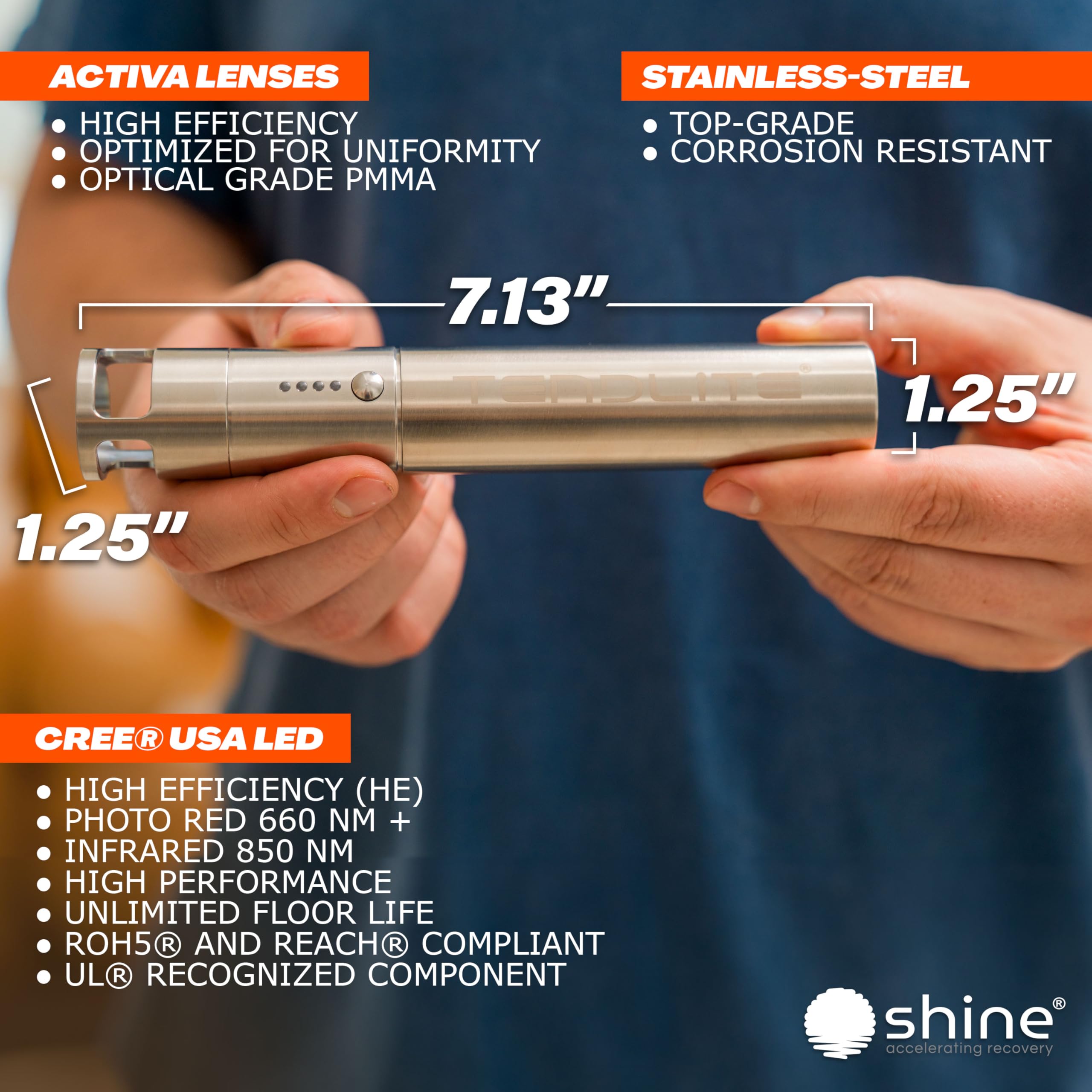 SHINE Tendlite Pro portable at-home device for convenient therapy