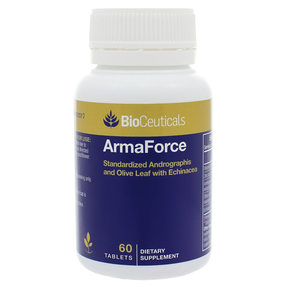 Shoofoo MSNOR ArmaForce olive leaf bottle for vegan immune support and daily wellness