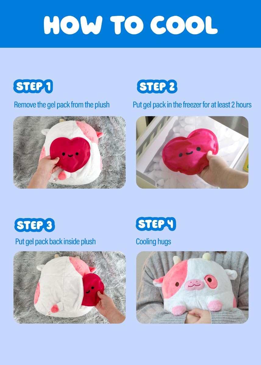 Shopzoki bat plush includes reusable gel pack for warmth or chill.