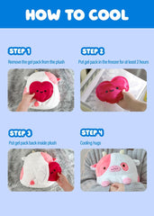 Shopzoki bat plush includes reusable gel pack for warmth or chill.