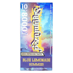 Shrumfuzed blue lemonade gummy bottle front for daily focus and energy.