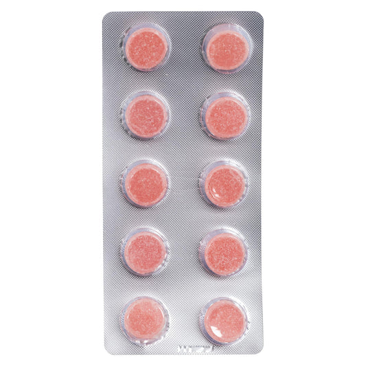 Shrumfuzed gummy close-up showing texture and mushroom blend for focused energy