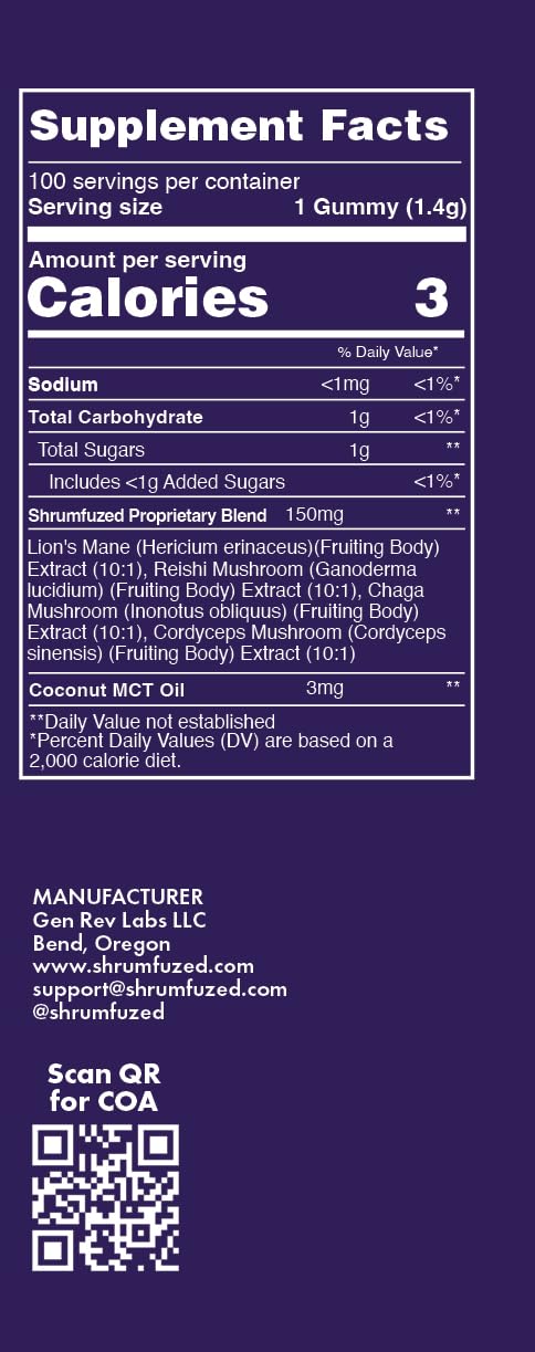 Shrumfuzed Miniz packaging tamper-evident closeup highlighting safety and dose precision