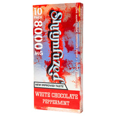 Shrumfuzed New Improved Taste sticker on box signaling flavor upgrade