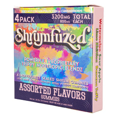 Shrumfuzed gummy packaging emphasizes tamper resistance and safety