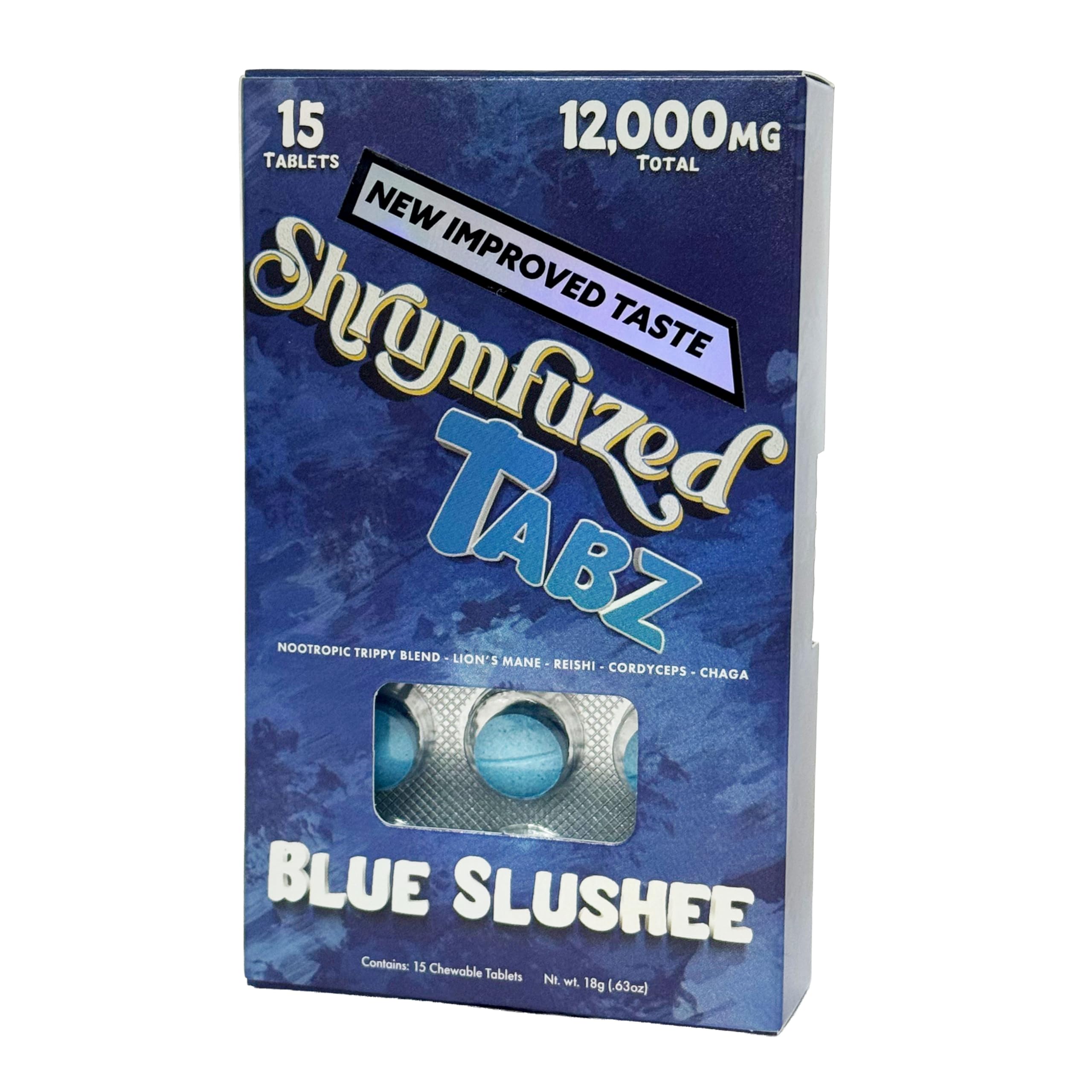 Close-up of Shrumfuzed tablets ready to take, focusing on clarity and daily use.