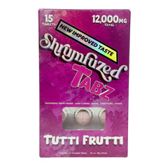 Shrumfuzed tablets with immune mushroom blend packaging for daily wellness support