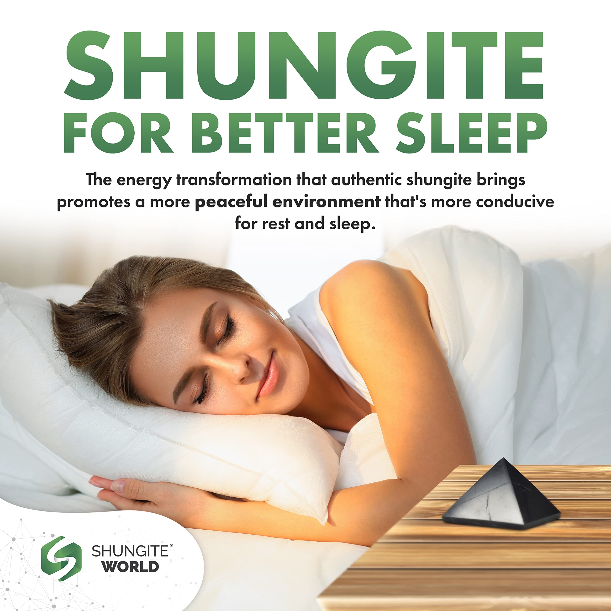 Shungite World 80mm pyramid beside a router enhances room energy balance.