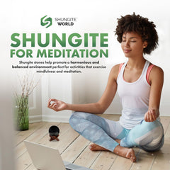 Shungite World sphere decor in a living room for balanced ambience