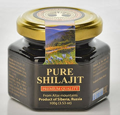 Siberian Treasure Shilajit resin closeup reveals rich, natural texture suggesting purity.