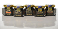 Siberian Treasure Shilajit resin texture highlights dense, earthy tones and authenticity.
