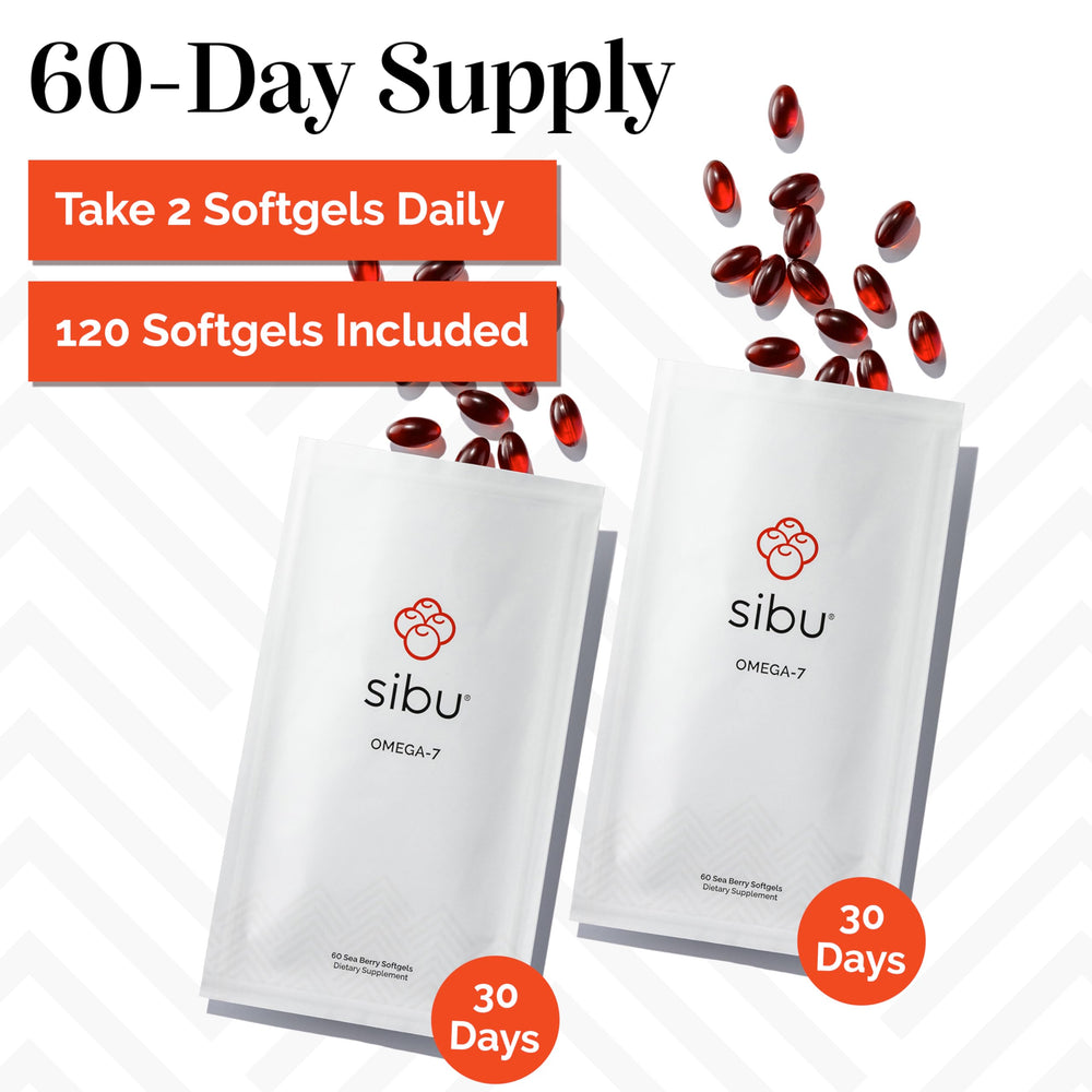 Sibu natural color variance of softgels reflecting minimal processing.