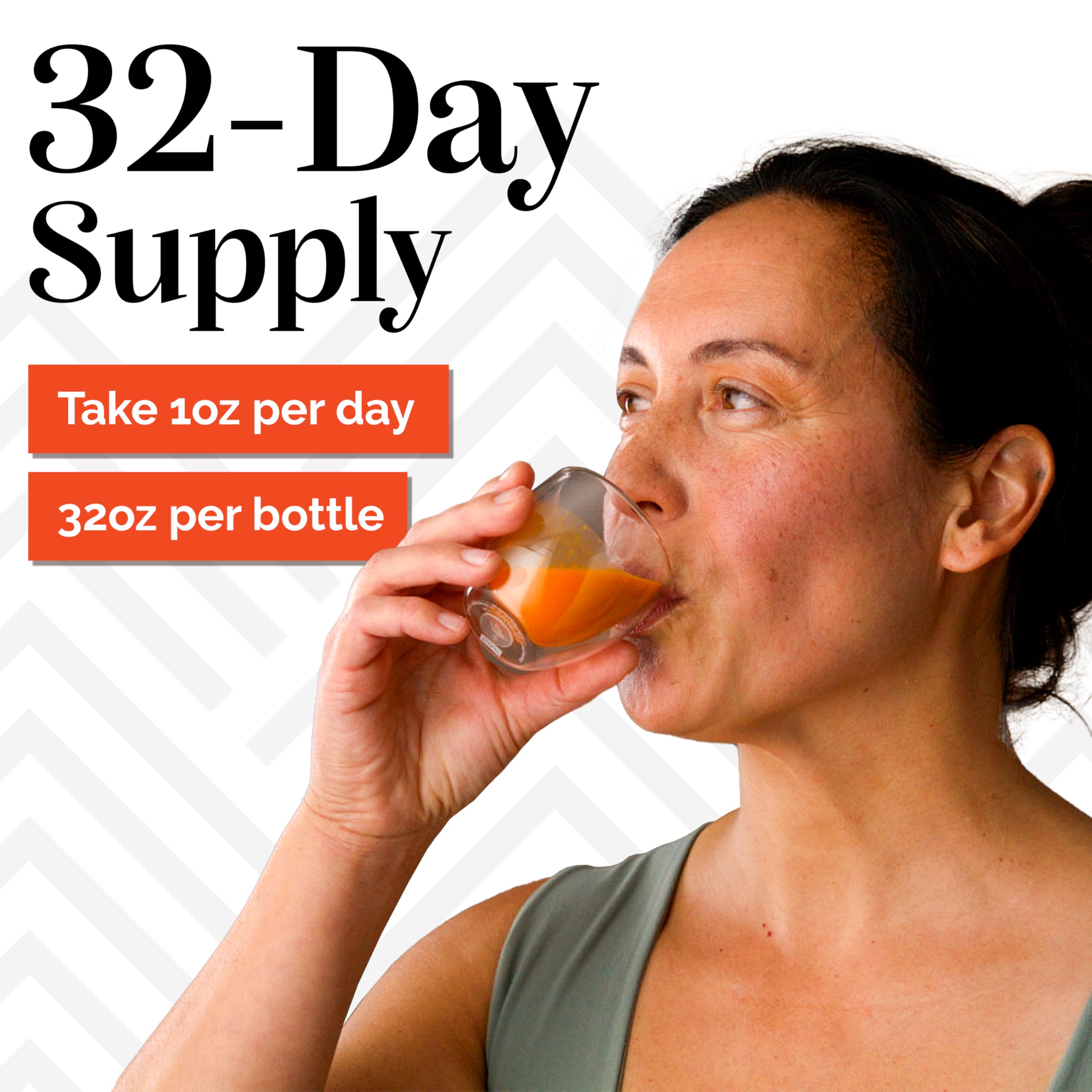 Sibu Omega-7 Pure with orange juice, illustrating a versatile daily mix.