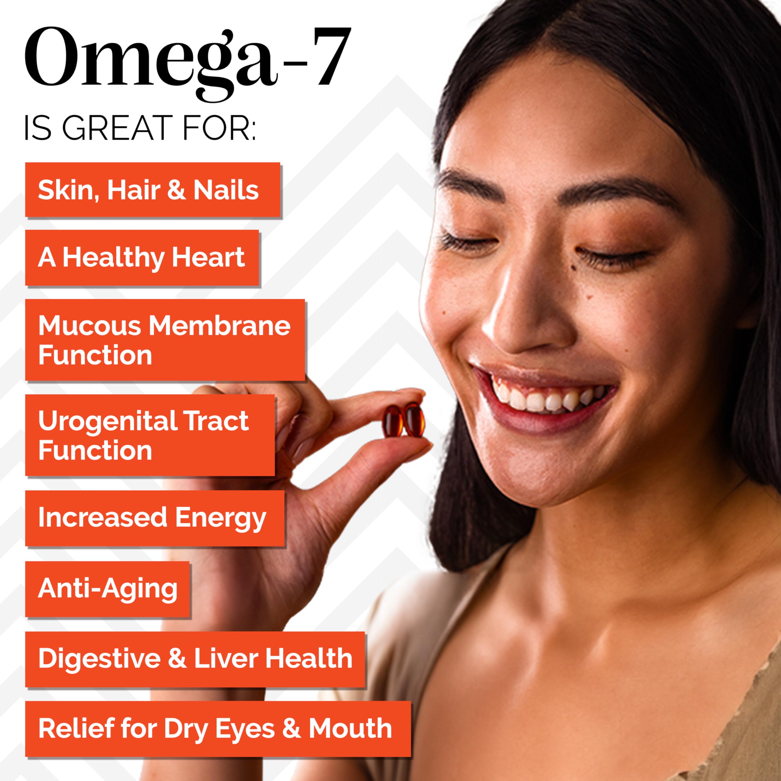 Sibu Organic Sea Buckthorn oil capsules highlighting clean formula.