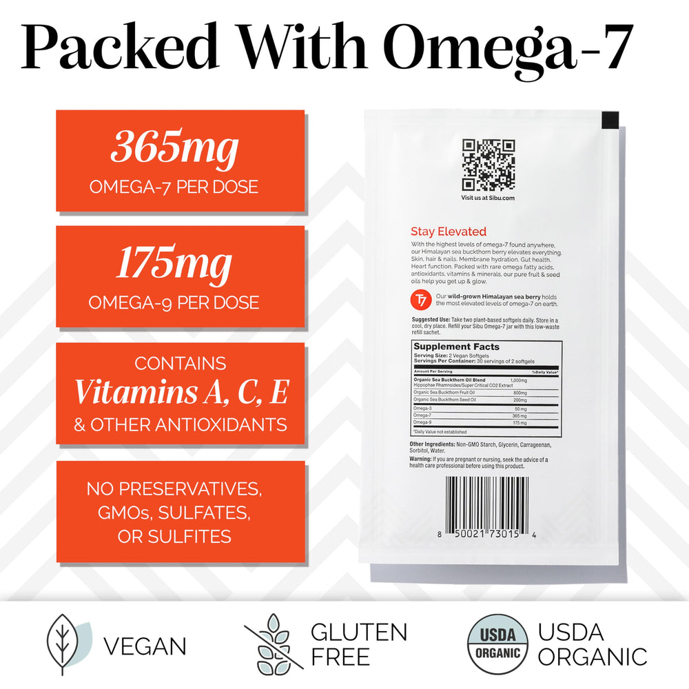 Sibu USDA Organic label on packaging highlighting quality and purity.
