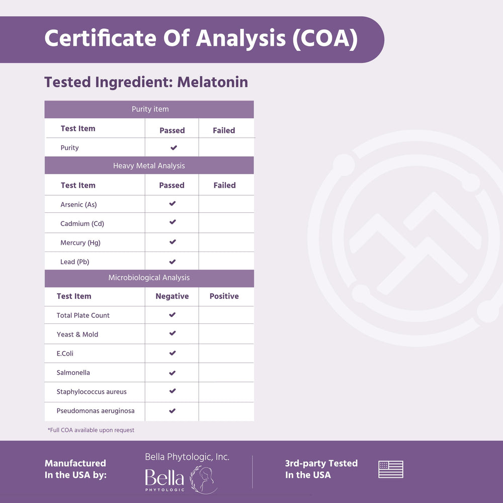 Sierra Life Sciences analysis seals and ISO testing badges on label