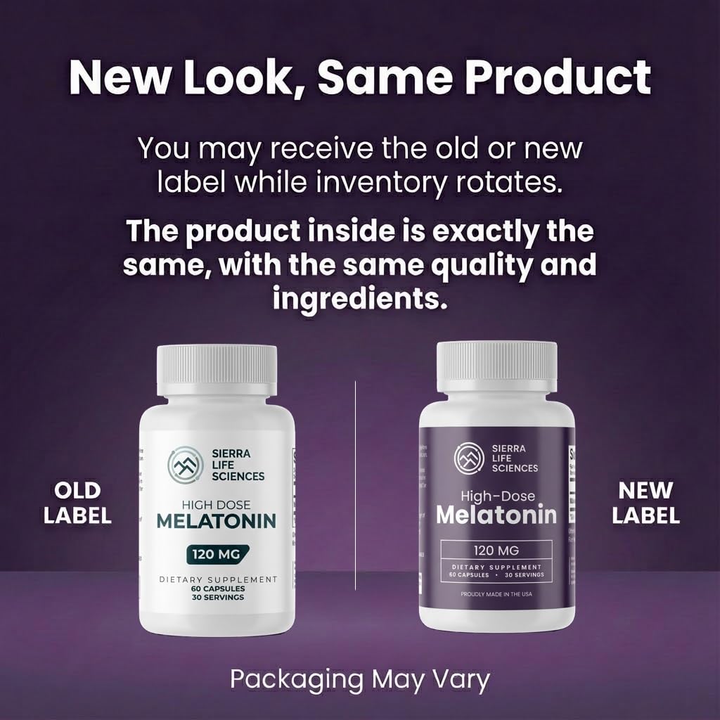 Sierra Life Sciences packaging highlights Made in USA and sleep support features