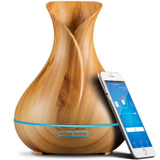 Sierra Modern Home smart diffuser with 400ml tank delivering long-lasting mist.