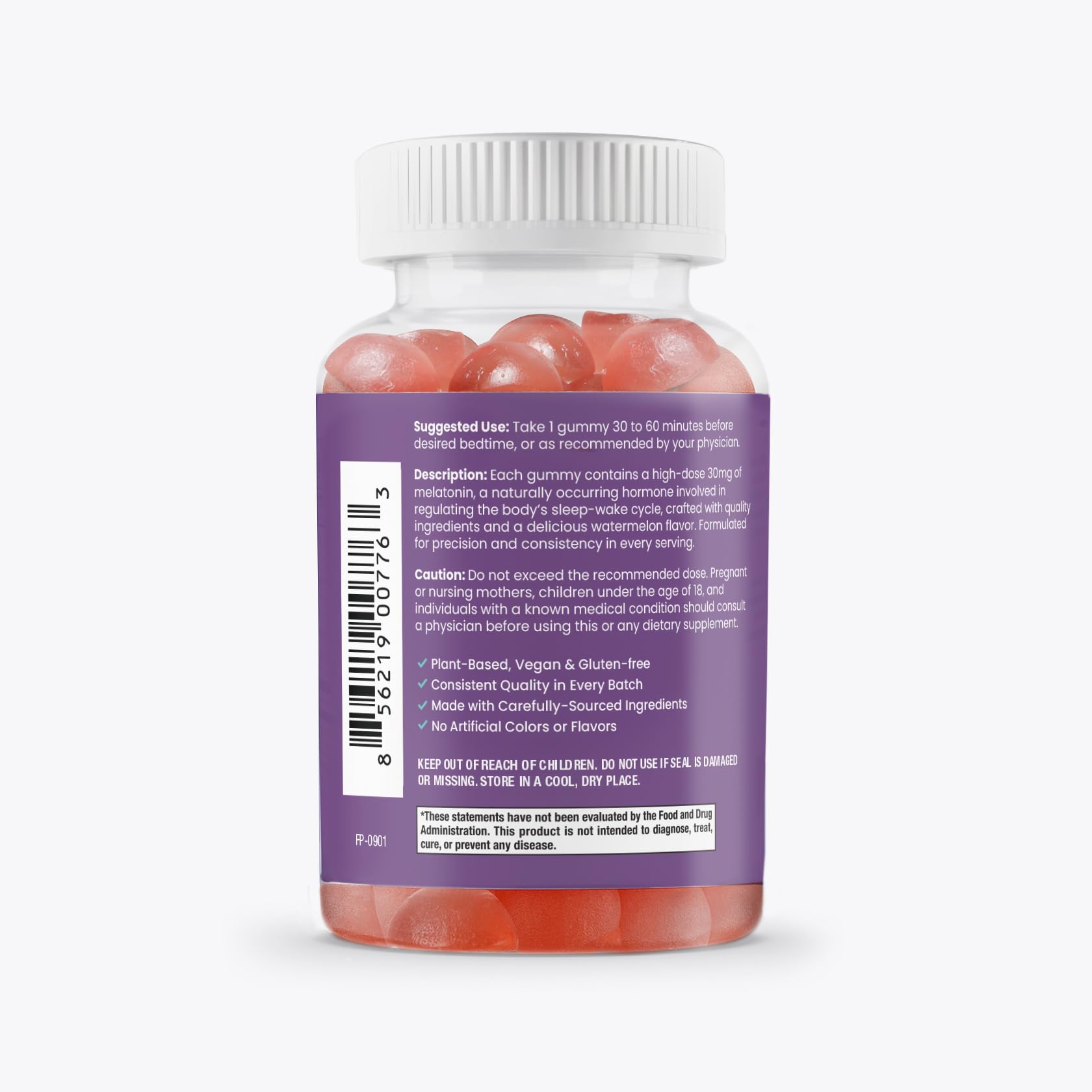 SIERRA LIFE SCIENCES melatonin gummy vegan non-GMO formula emphasizes clean label