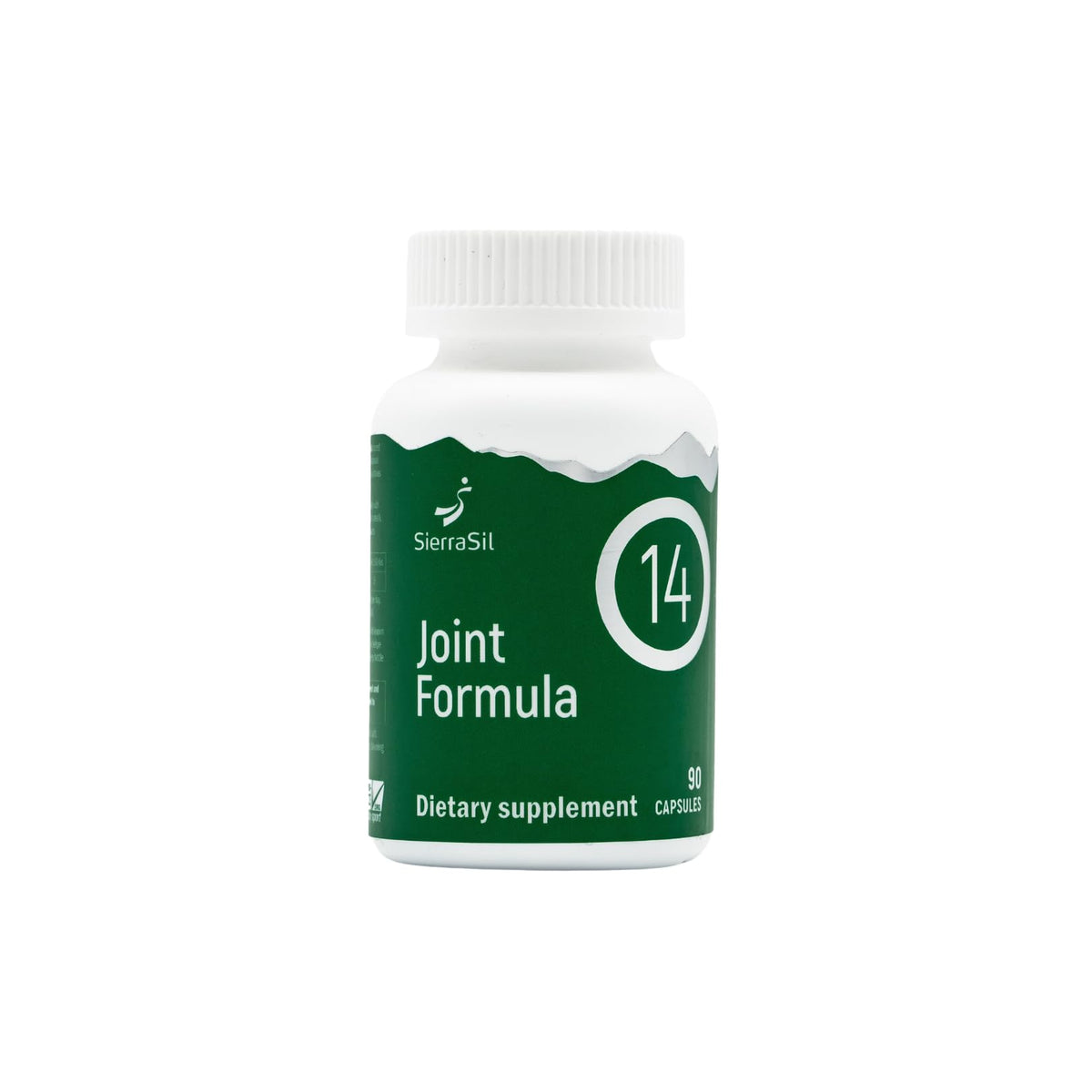 Sierrasil Joint Formula 14 bottle pouring capsules for daily joint support.