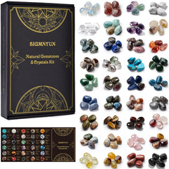 SigMntun 36-varieties stones bulk set for meditation and chakra balancing.
