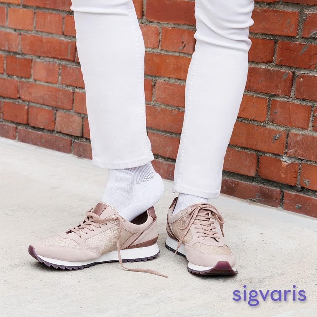 Sigvaris Men’s Motion Cushioned Cotton 360 sock packaging shot indicating premium materials.