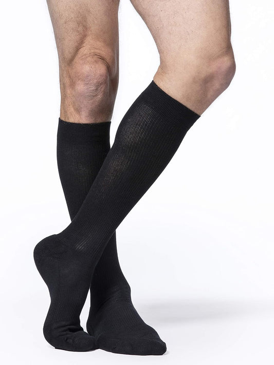 Sigvaris Motion Cushioned Cotton 360 sole padding close-up for all-day comfort.