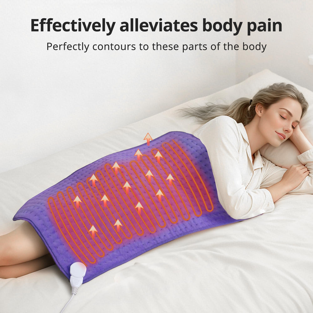 Siinsay heating pad with soft microfiber cover for daily comfort