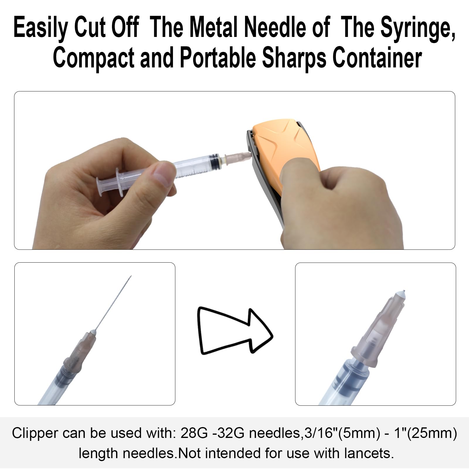 Sijidou clipper supports 28-32G needles for versatile use