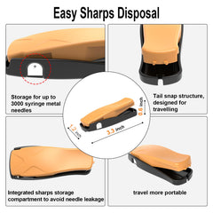 Sijidou lever-action needle clipper in hand for clipping
