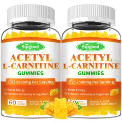 Sijigood Acetyl L-Carnitine Gummies 2-pack front view showing convenient energy on the go