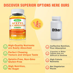 Sijigood Acetyl L-Carnitine Gummies mango flavor for daily energy support