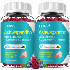 Sijigood Ashwagandha Gummies blueberry bottle for relaxation and mood support